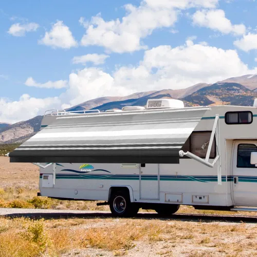 Miniatura 24 de Suncode Toldo para autocaravana para caravana y cámper, toldo eléctrico para cámper, kit completo de toldo eléctrico para cámper, marco blanco