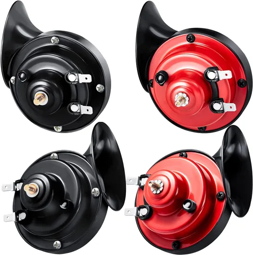 4 unidades de bocina de coche de 300 db 【paquete de 4】 12 V a prueba de agua, bocina doble, utilizada para camiones, trenes y barcos, caracoles 4