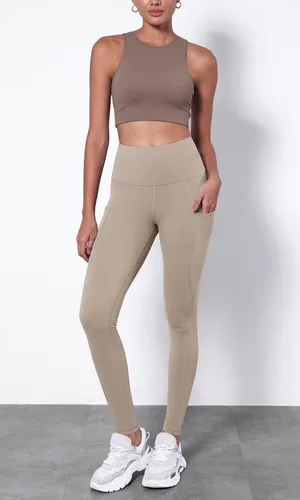 Miniatura 2 de ODODOS - Leggings de yoga de cintura alta con bolsillos para mujer, pantalones de yoga deportivos con control de abdomen, no se transparentan