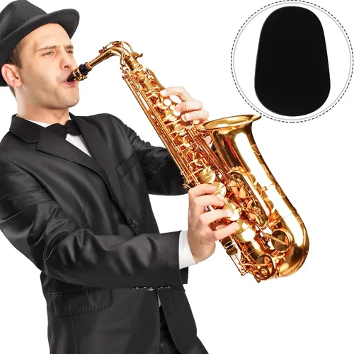 Miniatura 6 de Boao 160 piezas de 0.031 in de grosor para saxofón y clarinete para boquilla, parches de goma gruesa con adhesivo fuerte para músicos principiantes