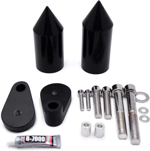 Deslizador de Marco de Punta Negra de Aluminio Billete para CBR1000RR CBR 1000 RR 2006-2007 [P/N: MT290-006]