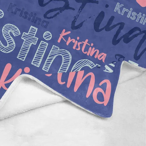 Miniatura 5 de Manta personalizada con nombre para bebés, niños y niñas, mantas de bebé personalizadas con nombre para adultos y niños, manta personalizada