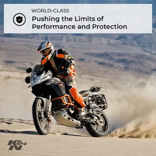 Miniatura 3 de K&N Filtro de aire del motor: Alto rendimiento, Premium, Filtro de aire Powersport: Se adapta a modelos de vehículos KAWASAKI seleccionados
