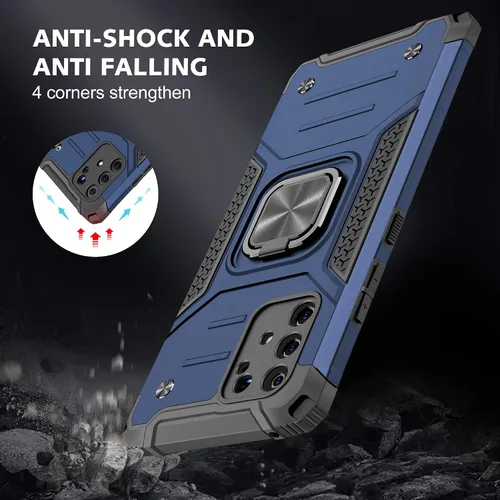 Miniatura 4 de Asuwish Funda para teléfono Samsung Galaxy S10 Lite con protector de pantalla de vidrio templado y soporte para anillo híbrido, accesorios de celda
