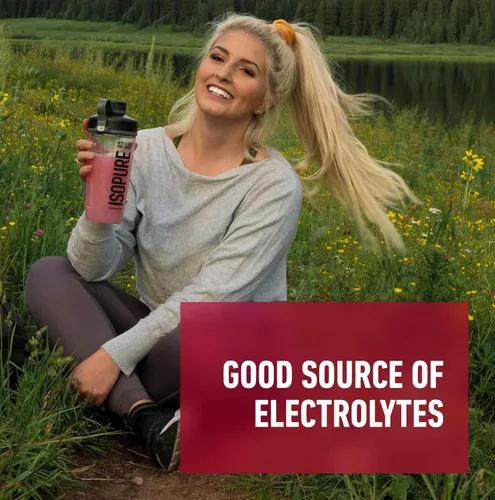 Miniatura 8 de Isopure - Proteína de suero de leche en polvo 100 % pura, sin carbohidratos, sin lactosa ni gluten, con vitaminas y sabor a fresas y crema, 25 g