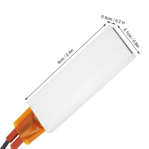 Miniatura 2 de Calefacción 12V, calentador termostático de cerámica de la calefacción de la temperatura de la vivienda de aluminio (12V 428.0 °F)