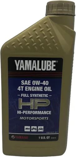 Miniatura 3 de Cyclemax Paquete de dos para Yamaha Yamalube motor sintético completo de 4 tiempos 0W-40 aceite LUB-00W40-FS-12 contiene dos cuartos y un embudo