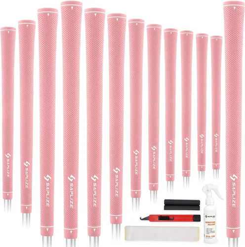 Miniatura 21 de SAPLIZE Puños de golf exclusivos para mujer, diseño cónico optimizado, elegante serie de colores sólidos, suaves, cómodos y absorbentes de golpes