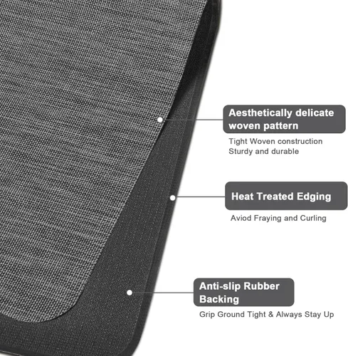 Miniatura 6 de AiBOB Alfombrilla para silla de oficina para suelo de madera dura y baldosas, 36" x 48" resistente para computadora y silla de escritorio para Gris