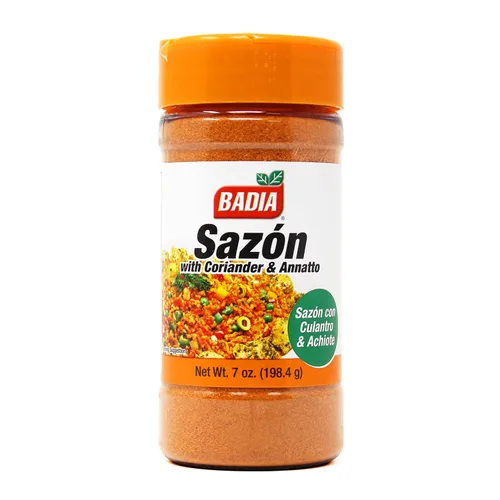 Badia Sazon con cilantro y annatto condimento, 7 onzas, mezcla perfecta, auténtico sabor latino
