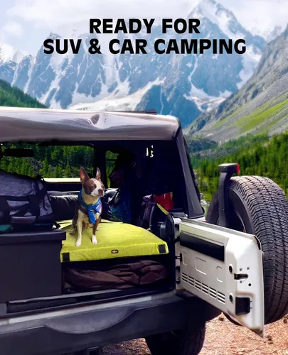 Miniatura 7 de Colchón de camping de espuma viscoelástica GAIALOOP extra grueso de 4 pulgadas, colchón de suelo enrollable para dormir en campamento, colchoneta