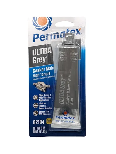 Miniatura 16 de Permatex 22074 Ultra Grey Rigid High-Torque RTV Fabricante de Juntas de Silicona, Seguro para Sensores y No Corrosivo, Para Aplicaciones de Alto Par