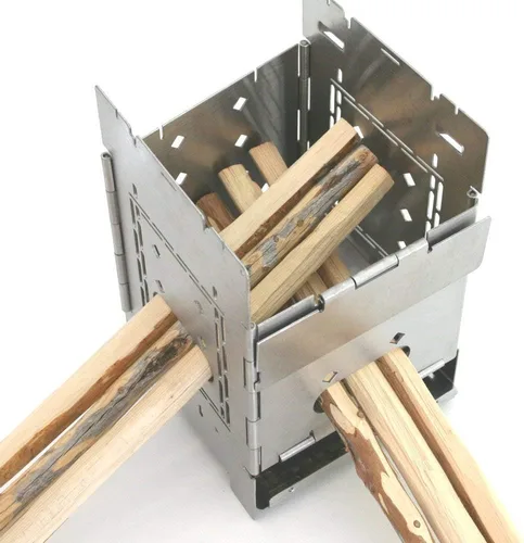 Miniatura 3 de Firebox Bushcraft - Kit de estufa de campamento - Quema de leña/combustible múltiple - Plegable/plegable - Fogata portátil - Modelo Gen 2 5 pulgadas