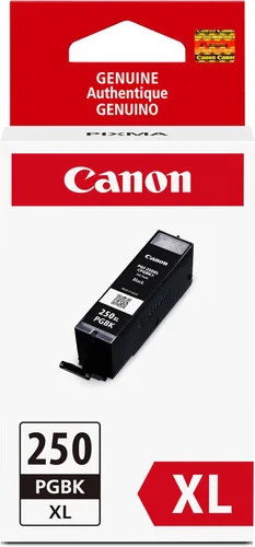 Canon PGI-250XL Tanque de Tinta Negro Pigmento Genuino, Compatible con Impresoras MG6320, IP7220 & MG5420, MX922, MG5520, MG6420, MG7120, iX6820,