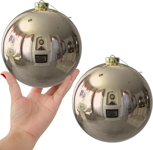 Miniatura 34 de Bolas de Navidad Grandes de 3.2" en Azul Bebé - Adornos para Árbol de Navidad, Bolas Colgantes Inastillables para Cumpleaños, Halloween, Boda