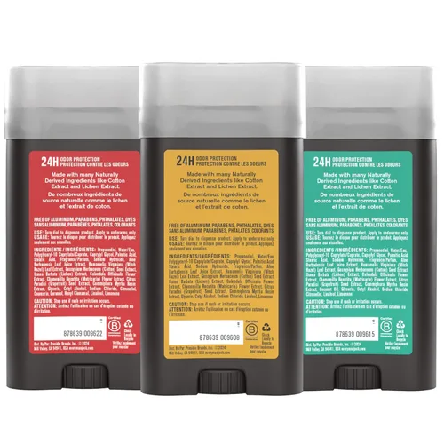Miniatura 9 de Every Man Jack Juego variado de desodorantes para hombre, tres barras desodorantes de tamaño completo con ingredientes limpios y aromas increíbles