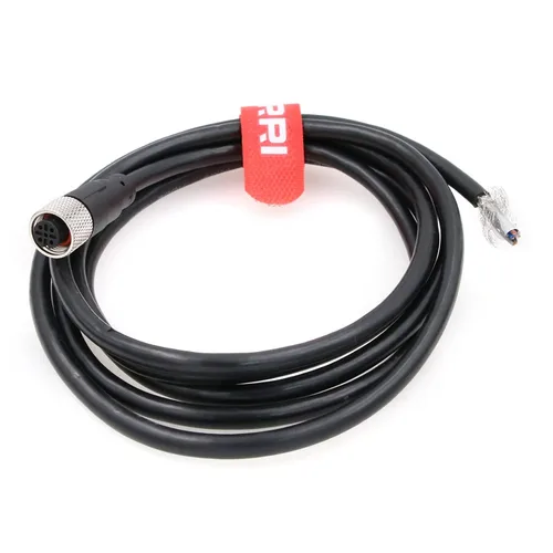 Miniatura 2 de Conector de sensor M12 5pin A código hembra moldeado al cable industrial de un solo extremo para conexiones industriales automatizadas del sensor