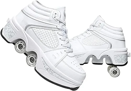 Miniatura 9 de Patines multifuncionales Zapatos de Deformación Automáticos Zapatos de Patinaje Masculino y Femenino Zapatos de Patinaje 2 en 1 Patines de Polea