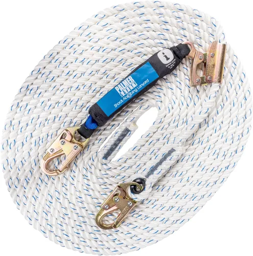Miniatura 7 de Ensamble de Línea de Vida Vertical Palmer Safety - Arnés de Cuerda de 25 Pies de Seguridad con Agarre de Cuerda - Kit de Protección contra Caídas