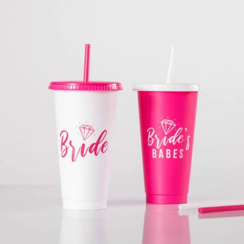 Pop Fizz Designs Vasos para despedida de soltera – Paquete de 10 | Vasos para novia y dama de honor | Suministros para fiesta de novia y regalos de