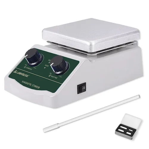 Miniatura 9 de Placa de Agitación Magnética Calentada 300℃/ 572℉ 2L Mezclador Calentado 2000RPM para Laboratorio con Soporte, Juego de Agitador Magnético
