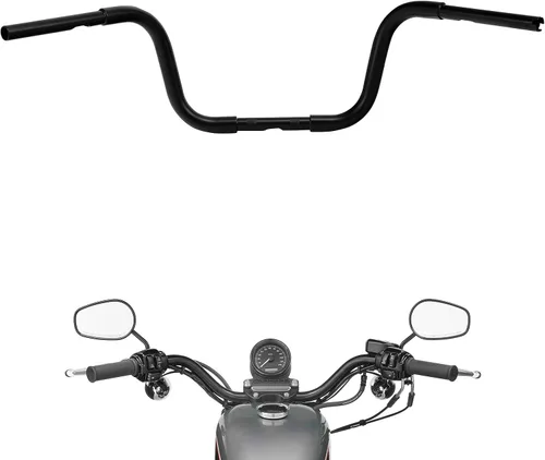 Green-L Manillar de motocicleta Ape Hanger de 1 1/4 pulgadas apto para Harley Sportster XL1200 XL883 choppers personalizados FLST FXST (negro,
