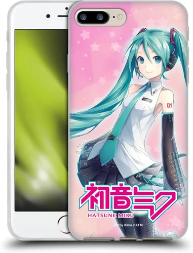 Miniatura 34 de Head Case Designs Licencia Oficial Hatsune Miku Gráficos Lindos Carcasa de Gel [Protección de Grado Militar] Compatible con Apple iPhone 7