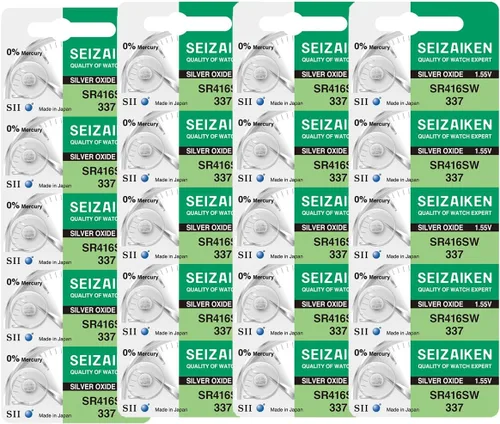 Miniatura 61 de 321 SR616SW - 10 pilas para reloj de óxido de plata sin mercurio, 1,55 V, fabricadas en Japón por Seiko