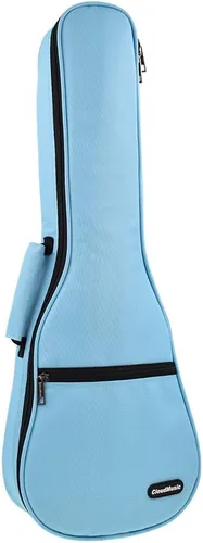 Miniatura 19 de CLOUDMUSIC Estuche para ukelele Bolsa de concierto Mochila acolchada para soprano 21 pulgadas (Soprano, Negro)