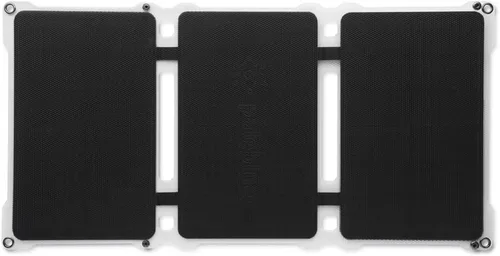 Miniatura 6 de Paleblue Approach 2 Cargador de panel solar portátil – 21 vatios – Cargador solar plegable de triple panel con puertos USB duales, cables de agarre
