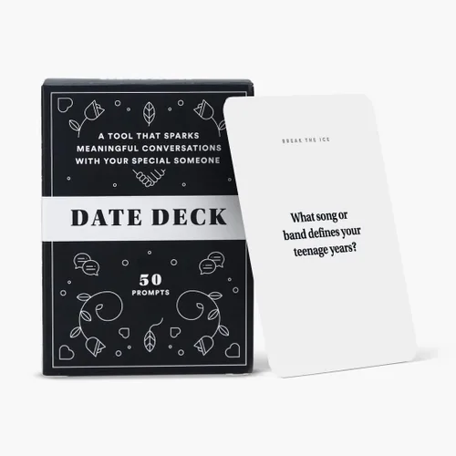 BestSelf Date Deck - 50 tarjetas de conversación atractivas para parejas - Divertido y estimulante juego de noche de citas - Cartas para desbloquear