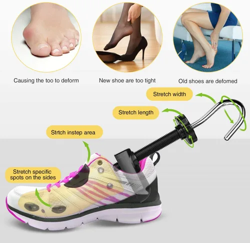 Miniatura 46 de eachway - Estirador de zapatos para hombre y mujer, ajusta el largo y ancho del calzado, para tallas de hombre de EE. UU. de 10 a 13.5
