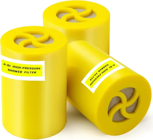Miniatura 8 de A-01 Filtro de ducha de repuesto compatible con cabezal de ducha y filtro de ducha filtrado Afina, para agua dura, elimina el cloro y otras