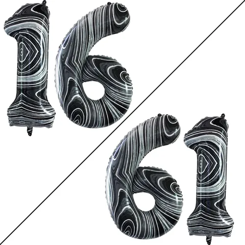 Miniatura 371 de Goer, conjunto de globos de papel aluminio para decoraciones de cumpleaños, globos de las letras de feliz cumpleaños y de números Oro