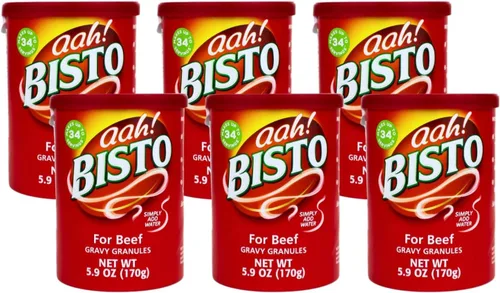 Miniatura 10 de Bisto Gránulos de salsa – Sabores de carne de res y pollo, importados del Reino Unido – Textura suave clásica, 6.00 oz (sabor a elegir)