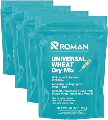 Miniatura 3 de ROMAN Adhesivo universal de mezcla seca de trigo, grado premium para papel tapiz ligero y delicado, encuadernación de libros, fácil mezcla