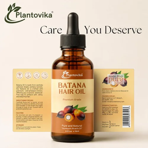 Miniatura 8 de Aceite de batana para el crecimiento del cabello, 100% puro hondureño prensado en frío crudo sin refinar para el cabello y tratamiento del cuero