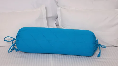 Miniatura 12 de Saffron HANDICRAFTS - Funda de almohada de algodón, con cierre de cuerda, fácil de quitar, lavable, 8 pulgadas de diámetro, 24 pulgadas de largo