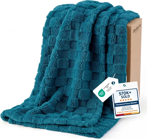 Miniatura 21 de Bedsure GentleSoft - Manta verde salvia para sofá, manta de forro polar a cuadros, regalos de Navidad para mujeres, hombres y niñas, bonita manta