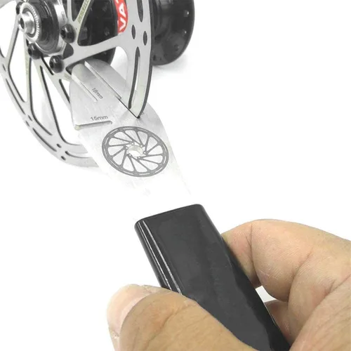 Miniatura 3 de Rotor de bicicleta Truing Tenedor con múltiples ranuras, herramienta de alineación de rotor de freno de disco de bicicleta