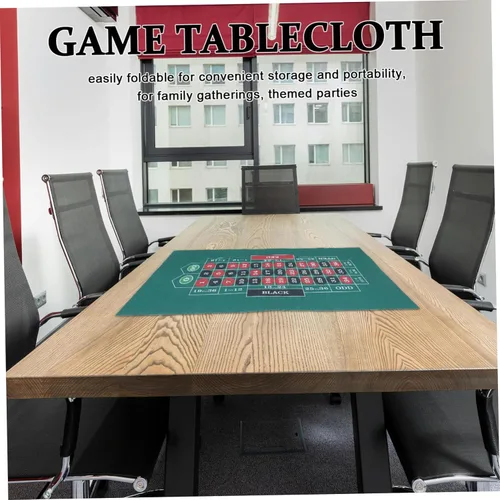 Miniatura 6 de Poker Boarg - Tapete de mesa de juego impermeable plegable para juegos de póquer, tapete de fieltro, reuniones familiares, fiestas temáticas
