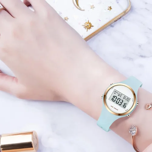 Miniatura 3 de Relojes deportivos para exteriores, reloj despertador, 5 bares, impermeable, LED digital