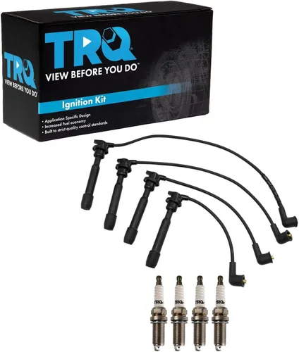 Miniatura 75 de Kit de bujías de chispa TRQ 5 piezas de bujías de iridio Compatible con Acura Integra 1992-2001 1999-2000 Honda Civic 1994-1995 Civic del Sol