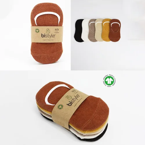 Miniatura 6 de Calcetines invisibles para bebés, 6 pares, calcetines para recién nacidos, algodón antialérgico, calcetines tobilleros de corte bajo para niños