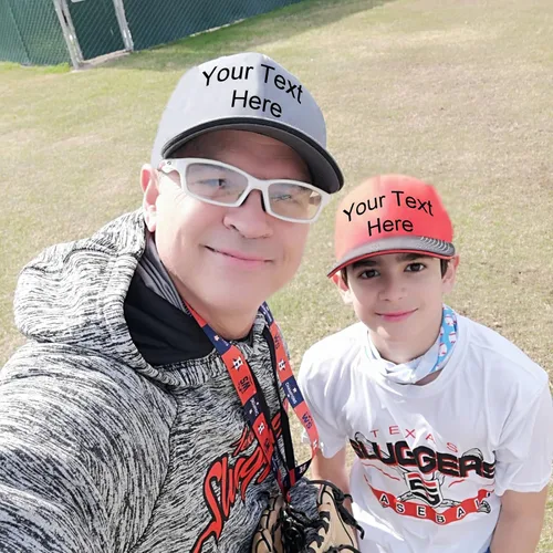 Miniatura 7 de Gorra de béisbol bordada personalizada, tu propio texto, sombreros personalizados para papá