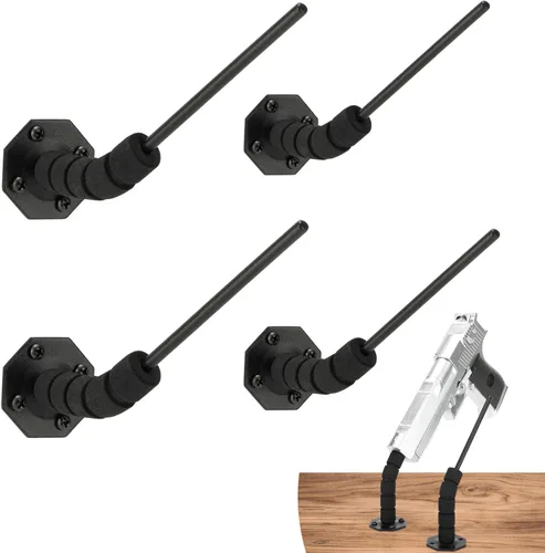 Soporte oculto para pistola de 90/45 grados, para almacenamiento en interiores, montaje en pared y múltiples superficies