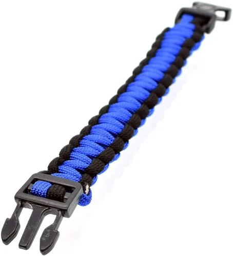 Miniatura 3 de BDM - Pulsera de Paracord supervivencia de Color Azul paracaidas - Modelo 1