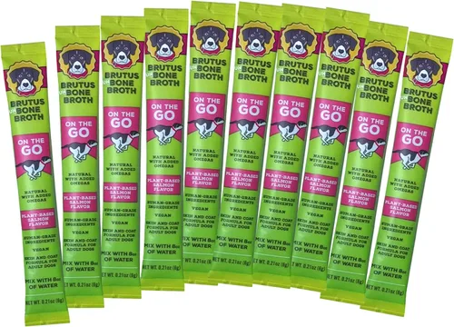Miniatura 11 de Brutus Bone Broth para perros - Caldo de hueso en polvo con condroitina, glucosamina y cúrcuma - Toppers de alimentos de grado humano para alimentos