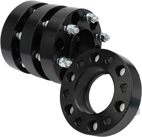 Miniatura 19 de IRONTEK Espaciadores de rueda de 4 x 4 pulgadas, espaciadores forjados de 1 pulgada con orificio de cubo de 2.598 in, pernos de 1/2 pulgadas x 20