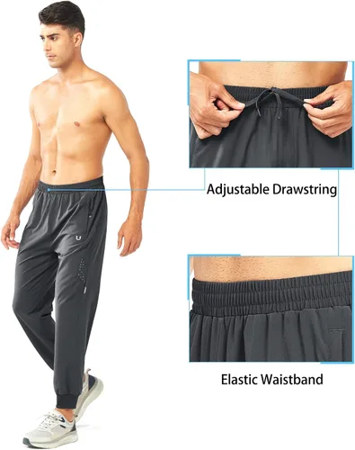 Miniatura 5 de NORTHYARD Pantalones deportivos para correr para hombre, ligeros, de secado rápido, para gimnasio, deportes activos, entrenamiento en pista